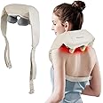 Neck Massager With Heat, Shiatsu Neck And Back Massager, 4D Deep Tissue