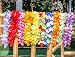 KELZ KIDZ Premium Hawaiian Leis (12 Pack) Necklaces Set for Kids & Adults for Luau Party Supplies with Bonus 20 Umbrella Cocktail Picks!