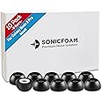 SONICFOAM Memory Foam Earbud Tips - Premium Noise Isolation, Replacement Foam Ear Tips, 10 Pack for Buds 3 Pro (Buds 3 Pro Small, Black)