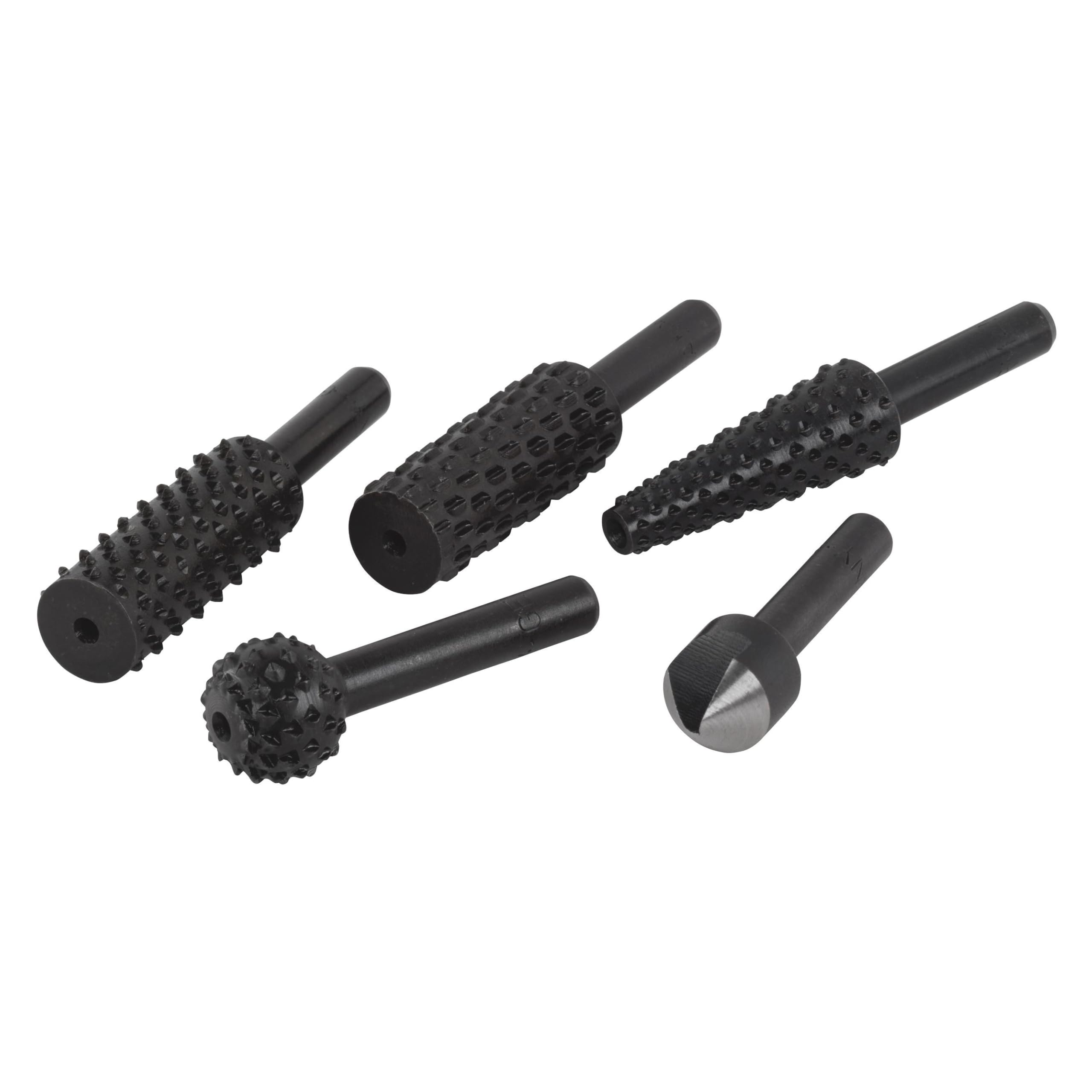 wolfcraft Rasp and Countersink Set, 5 Pcs. I 2540000 I for preparing recesses and The Quick Removal of Material