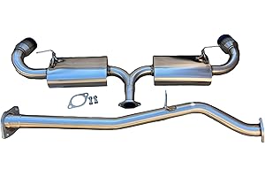napolperformance 2.5'' Stainless Steel Exhaust System w/Dual 3.5'' Tips for 2004-11 RX8 RX-8 1.3L