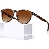 CARFIA Retro Womens Sunglasses Polarized Acetate Durable Trendy Driving UV400 Protection Shades
