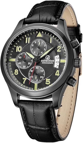 GE Collection Running para Hombre Relojes Correa De Cuero ...