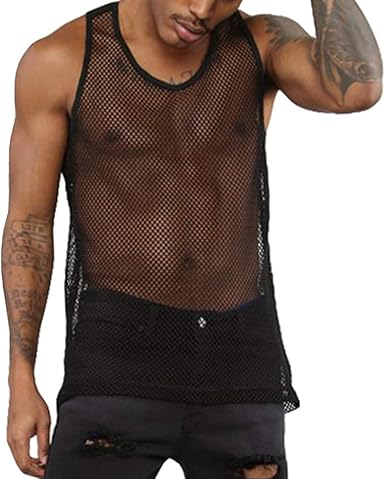 sleeveless mesh top