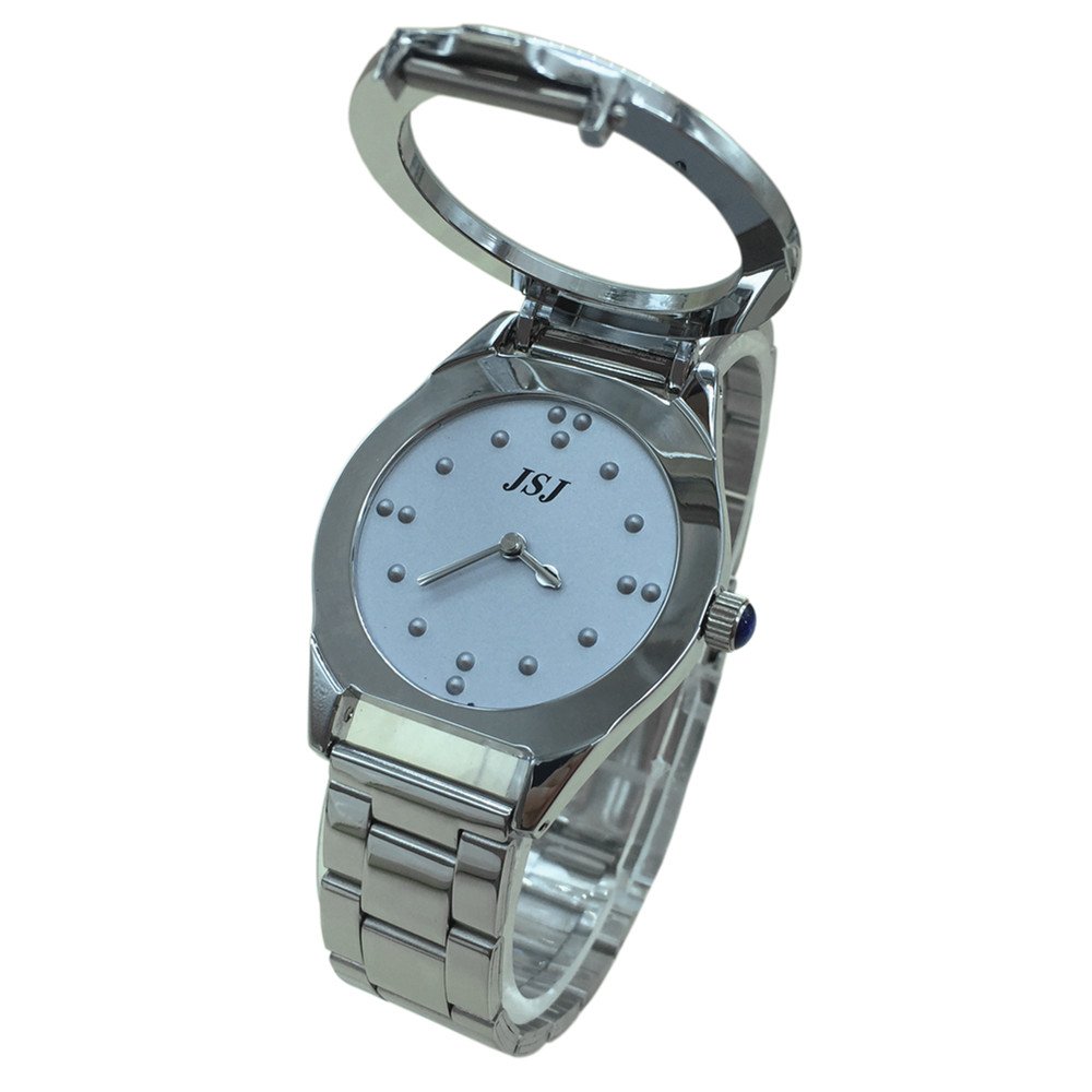 VISIONU Tactile Braille Watch for Blind People or The Elderly Grey Dial (for Man)