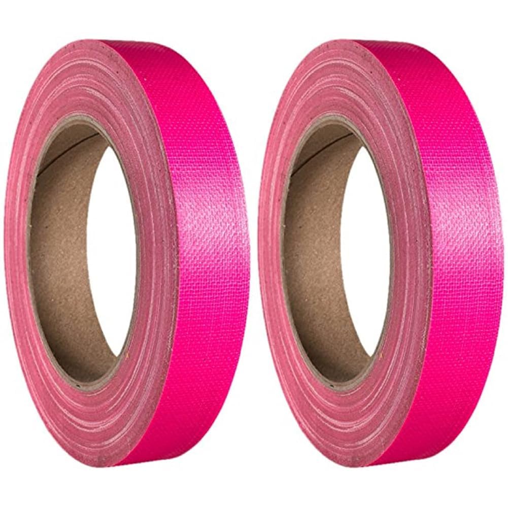 Adam Hall Accessories 58064 NPIN - Gaffer Tapes Neon Pink 19mm x 25m (Pack of 2)