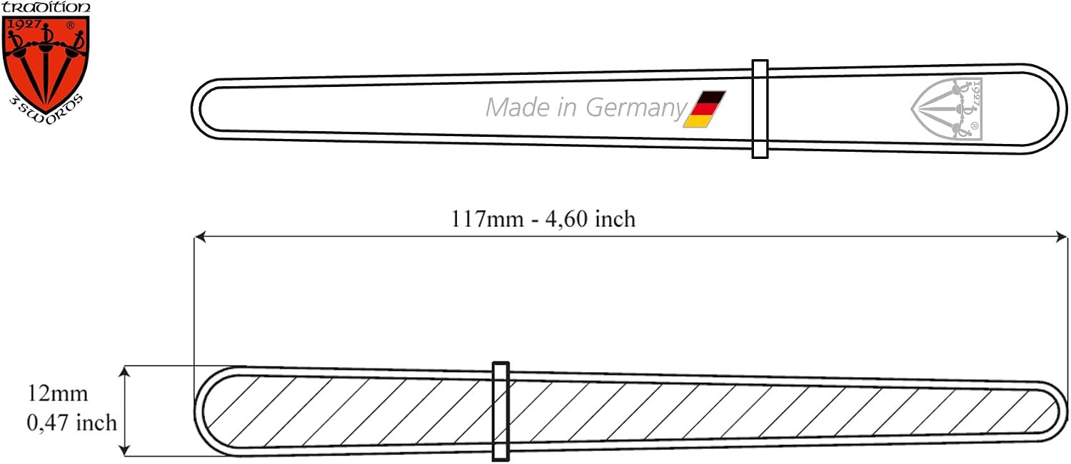 3 Swords Germany Brand Quality Double Sided Sapphire Metal Pocket Nail File 1 PIECE Manicure Made in Germany - Image 4