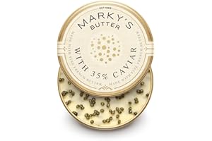 MARKY'S Marky’s Premium Sturgeon Caviar Butter - 3.5 oz / 100 g - 65% French Butter/ 35% Sturgeon Caviar – GUARANTEED OVERNIGHT