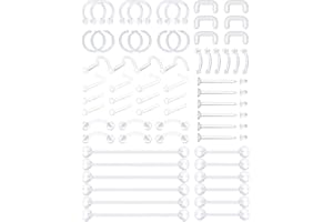 D.Bella Mix Style Clear Piercing Retainer Flexible Lip Ear Nose Septum Eyebrow Nipple Tongue Rings Cartilage Tragus Earrings 