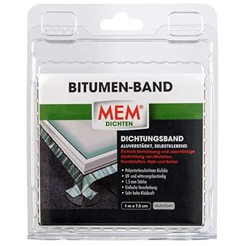 MEM 500485 Bitumen-Band alu 7,5 cm x 1 m