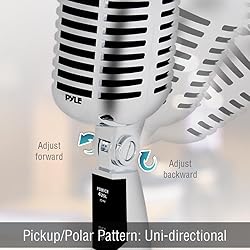 Pyle Classic Retro Dynamic Vocal Microphone - Old