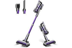 Tikom V700 Cordless Vacuum Cleaner with 450W 33Kpa Powerful Suction, Up to 50 Mins Runtime, 1.3L Dust Cup, 6 in 1 Stick Vacuum Cleaner Ideal for Carpet, Pet Hair, Hard Floor, Purple