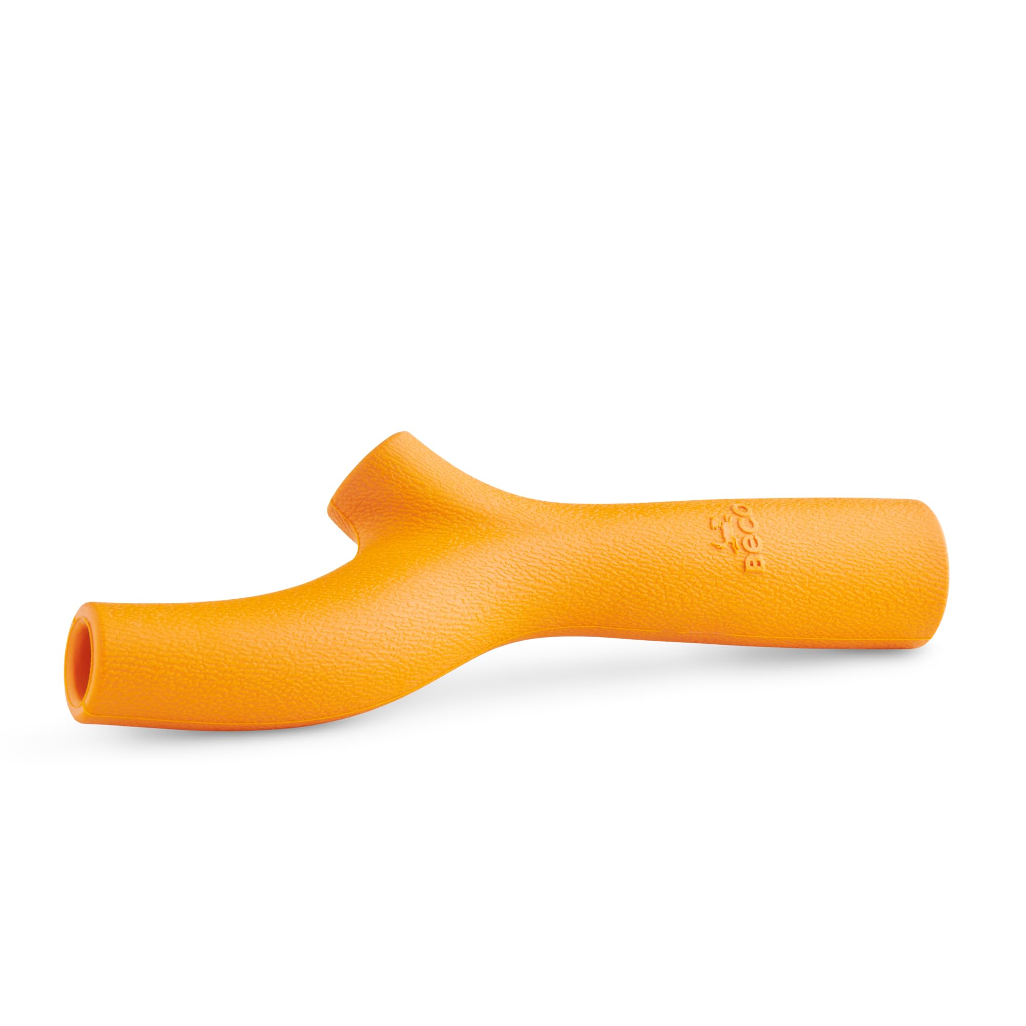 Beco Dog Toy - Natural Rubber Super Stick, Fetch Chew Toy for Dogs - Orange