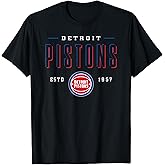 NBA Official Detroit Pistons Negative Space T-Shirt