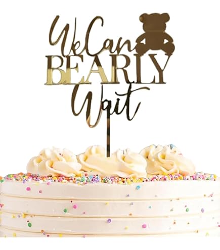 We Can Bearly Wait - Decoración Para Tartas De Baby Shower
