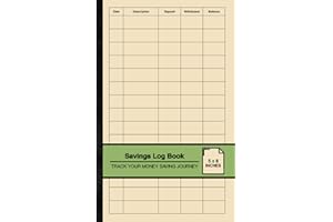 Savings Log Book: Simple Ledger For Your Savings Account | Track Your Money Saving Journey | Small