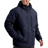 Men's Winter Waterproof Ski Snow Jacket with Hood | 20K Waterproof,Fully Taped Seams,Windproof, Breathable,9 Pockets,Fleece Lined,for Cold Weather Skiing Snowboarding Hiking