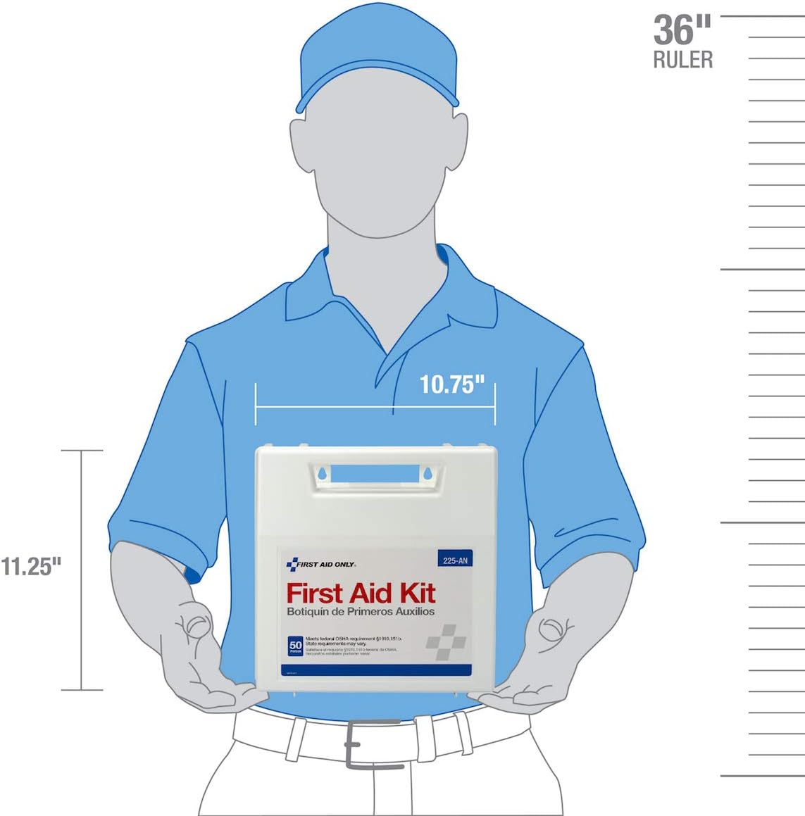 First Aid Only 195 Piece First Aid Kit, OSHA Compliant (225-AN): Industrial & Scientific