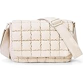 HiTotes Quilted Crossbody Bag Puffer Purse for Women Lightweight Puffy Shoulder Bag Nylon Crossbody Purse