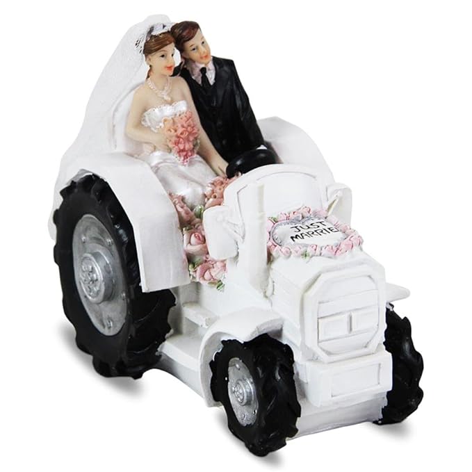 1 Spardose ' Brautpaar auf Traktor 'GESCHENKE HOCHZEIT Geldgeschenke DEKO