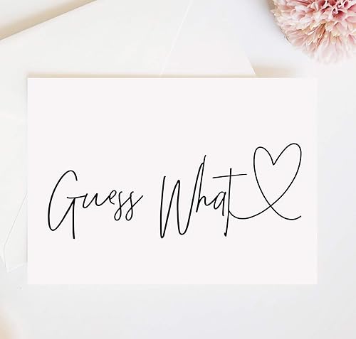 Amazon Com Pregnancy Announcement Card For Grandparents To Be Guess What Pregnancy Reveal We Re Having A Baby Card Handmade