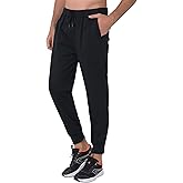 AbleTree 27" Inseam Athletic Jogger Pants for Short Men 7/8 Quick Dry Workout Tapered Stretch Sweatpants Casual