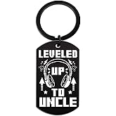 Promoted to Uncle Baby Announcement Gifts Uncles Gifts from Niece Nephew Keychain Best Uncles ever Gift Fathers Day Birthday Christmas for First Time New Uncle Kering