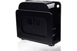 Heymaillc Cable Box Mount Modem Mount Adjustable Wall Mount for Small and Narrow Devices Like Cable Boxes, Modems,DVD Players, Beelink, Mini PC, Apple TV, Mac mini,Roku and More(Black-Narrow)