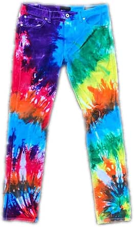 Tie Dye Jeans - Rainbow Pants - Men's 