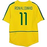 Ronaldinho 2002 Retro Soccer Jersey for Men Fan Version