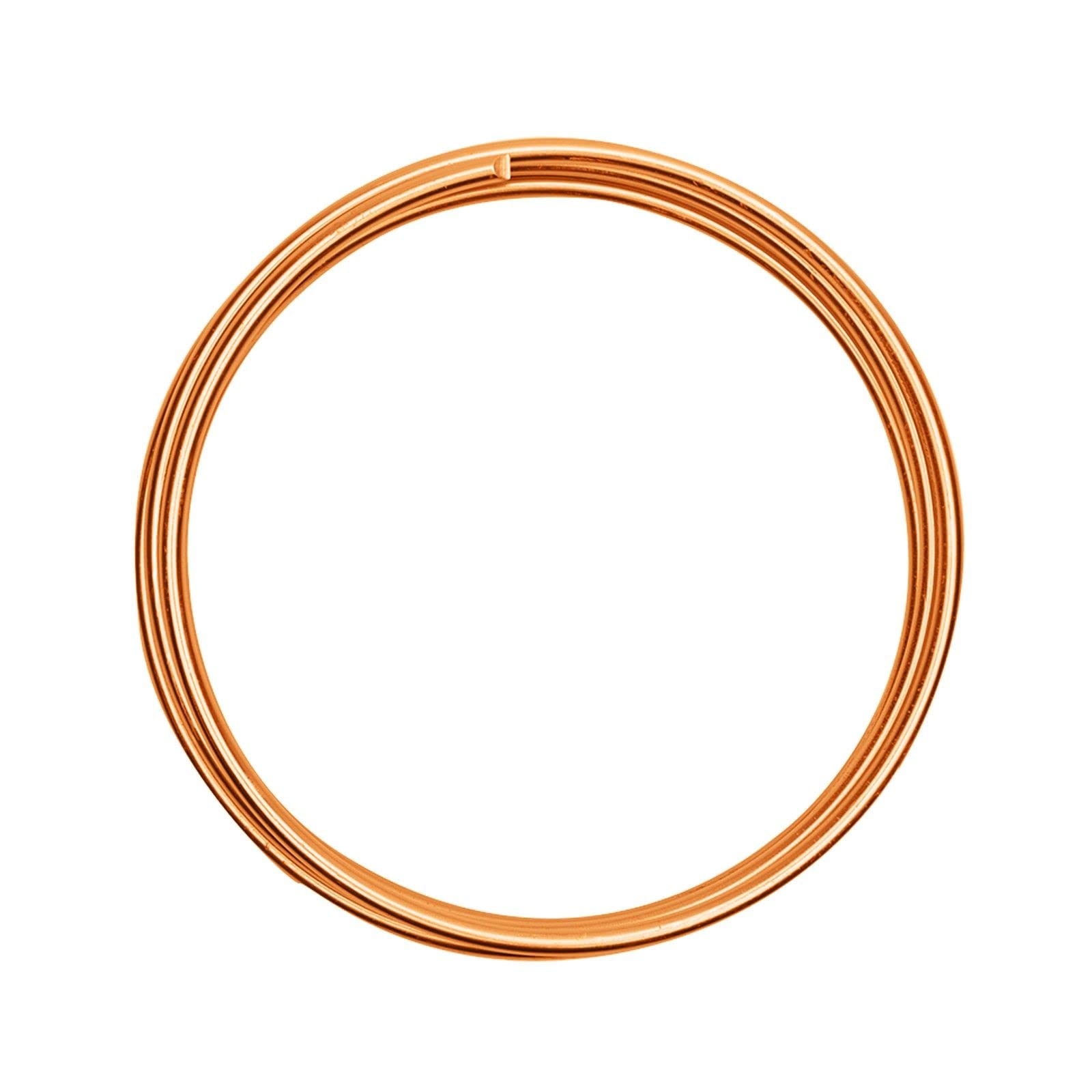 Vaessen Creative Aluminium Craft Wire 6.6 ft (2 m) x 0.16" (4 mm) Saffron Orange - Flexible Metallic Wire for Crafting, Flower Arranging, Jewellery Making and Modelling