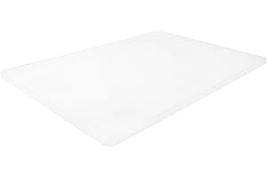 Thirteen Chefs Large Cutting Boards for Kitchen - 18" x 12" x .5" Professional HDPE Plastic Chopping Board for Carving, Dicing, Mashing and More - Commercial Grade & Dishwasher Safe, White