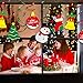 KUUQA 34 Pieces Christmas Hanging Swirl Decorations Kit Ceiling Swirl Decoration Christmas Tree Snowman Socks Gift Box Pentagram for Christmas Party Decoration