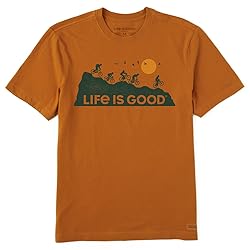 Life is Good Men's Crusher Crew Neck T-Shirt