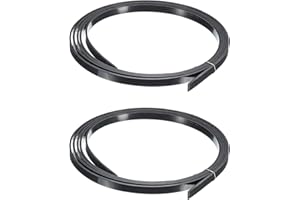 MECCANIXITY Plastic Binding Purfling Strip 1650x6x1.5mm Guitar Binding Edge Trim for Acoustic Classical Guitar Black 2 Pack