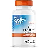 Doctors Best 5-HTP Enhanced with Vitamins B6 & C, Supports Mental & Emotional Well-Being, Non-GMO, Gluten Free, Soy Free, Vegan 120 Veggie Caps