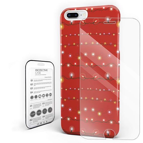 Amazon Com Christmas Red String Lights Decoration Phone Case