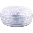 DERNORD PVC Tubing 1/2"ID X 5/8"OD Flexible Clear Vinyl Hose 50 Feet for Food Grade