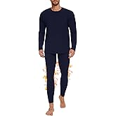 OBFUN Thermal Underwear for Men Long Johns Set - Fleece Lined Base Layer for Cold Weather Winter Clothes