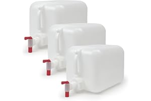 ePackageSupply Premium 5-Gallon Hedpak With Spigot: Durable HDPE, BPA-Free Plastic, Reusable Liquid Storage Solution for water, juices, beverages, chemicals, essential oils, and liquid foods.