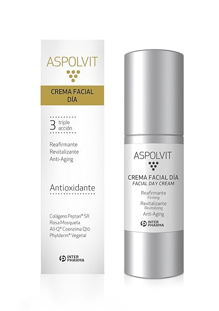 Aspolvit – Vitalisierende, Straffende Und Anti-Aging Gesichtscreme Mit Coenzym Q10. Reduziert Mimikfältchen – 30 Ml