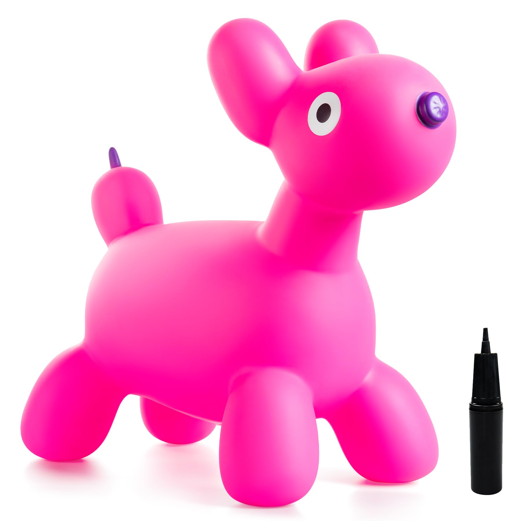 U&C Palnet Animal Hopper Dog Bouncy Dog Ride on Toy for Kids 18 Months -6 Years, Dog Shape Animal Hopper for Indoor Outdoor Play, Fun Developmental Gift for Toddlers