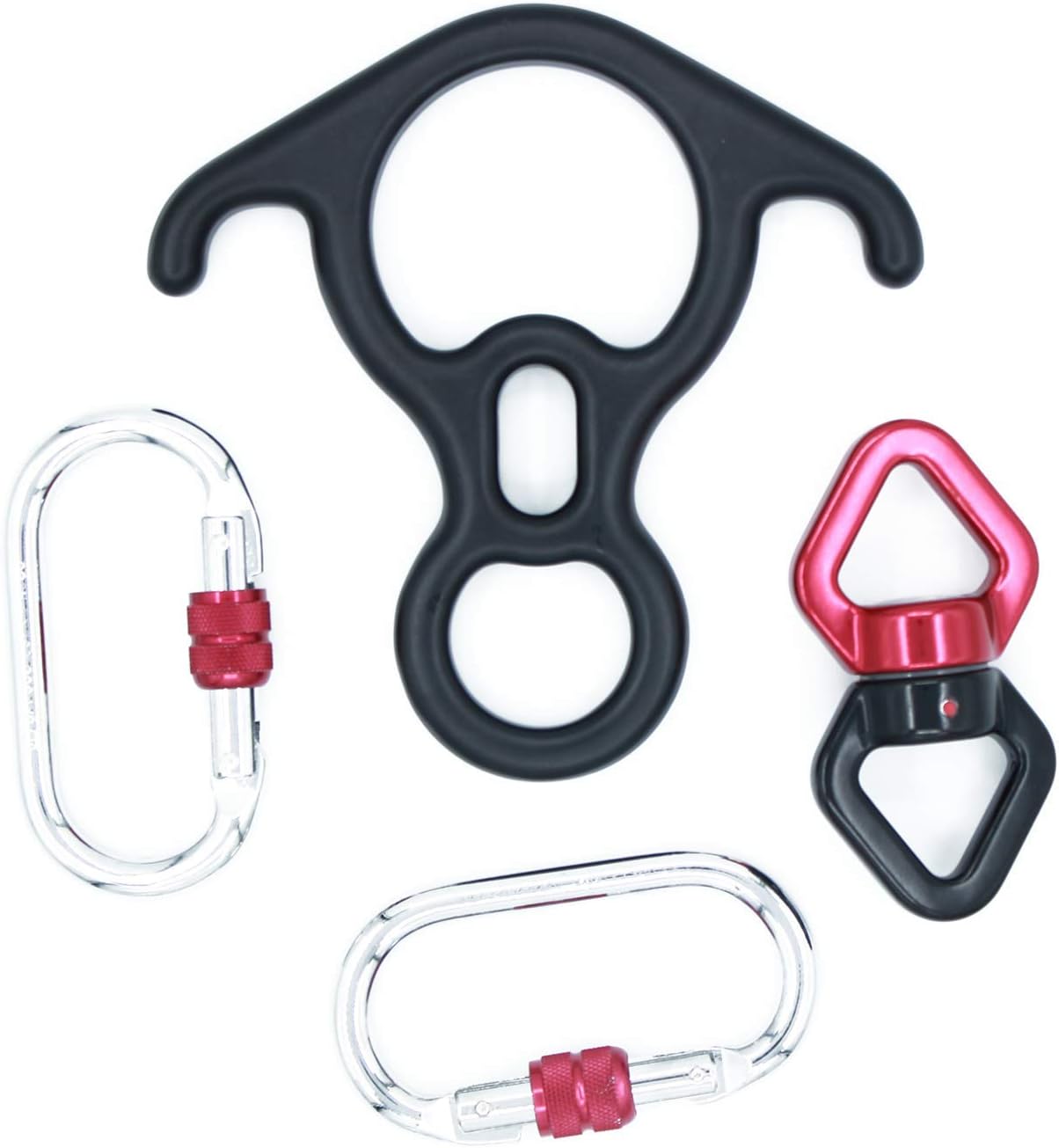 ColouredPeas Aerial Silks and Climbing Hardware Deluxe Equipment Set Rescue Figure 8 & Rope Swivel for Aerial Yoga Hammock, Mountaineering Swivel : Sports & Outdoors