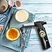 Kitchen {Culinary} Torch | Cooking Torch For Creme Brulee | Butane Blow Torch For Home & Pro Chefs | Safety Lock & Adjustable Flame | Free Bonus: Stand & 2 Recipe E-Books | By XPERTS FLAME. (BLACK)
