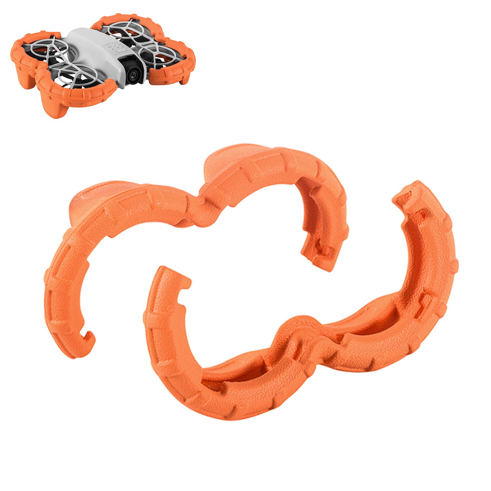 SZZCNOX Propeller Guard Protector Buoyancy Anti-Collision Rings Compatible with DJI NEO Drone, Propellers Paddle Protection Bumper Rings for DJI NEO Drone Accessories, Orange