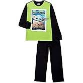 Disney Little Boys' Star Wars Yoda 2 Piece Pajama Set Multi