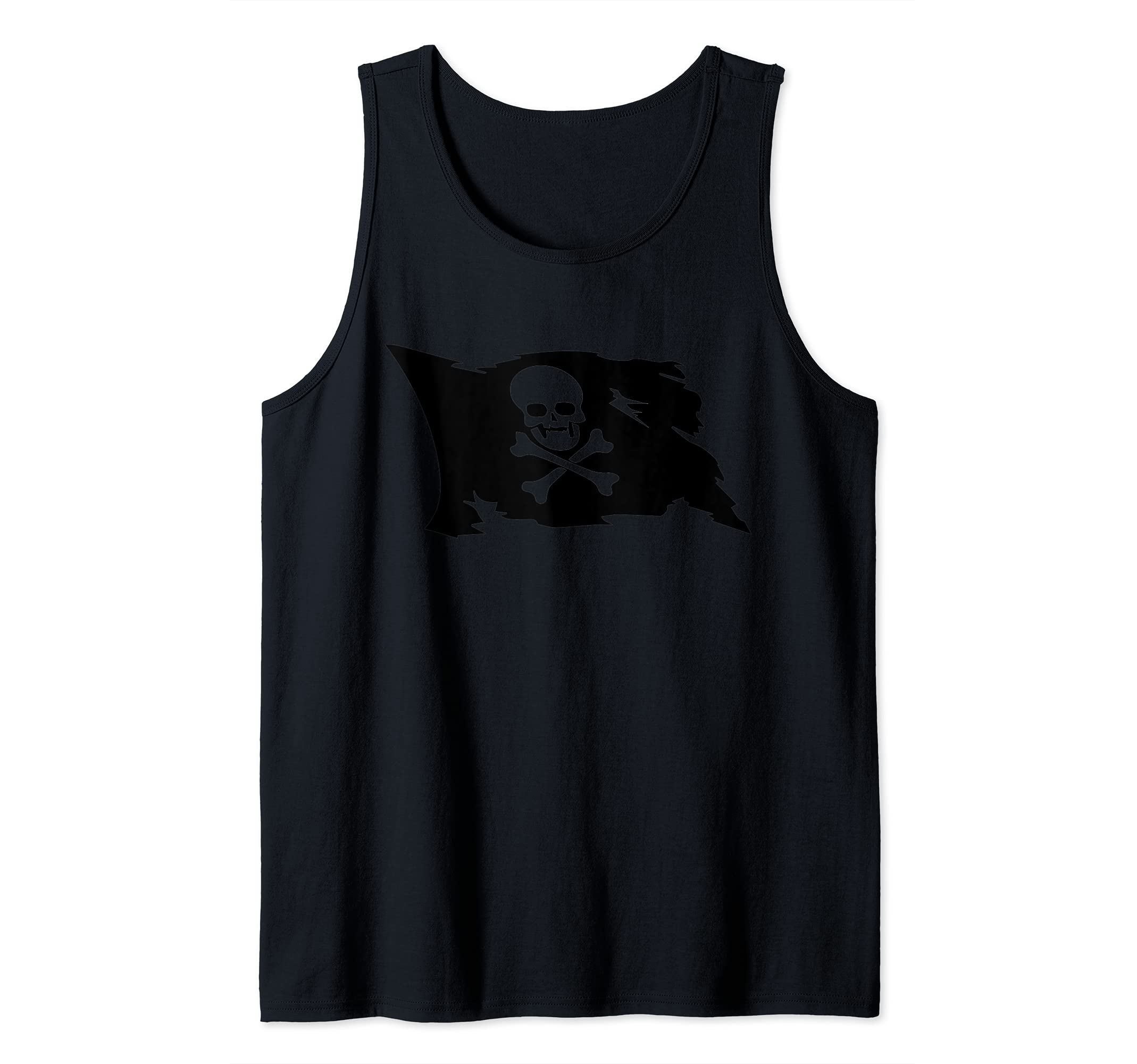 Skull Pirate Flag Halloween Costume Cool Tank Top