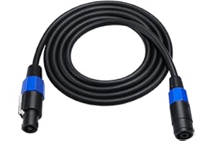 MTUERANC 1.8M/6Feet 18AWG Speakon Male to Female Extension Cable with Twist Lock for DJ PA Stage Loudspeaker Amplifier Audio Jack Speaker Cable