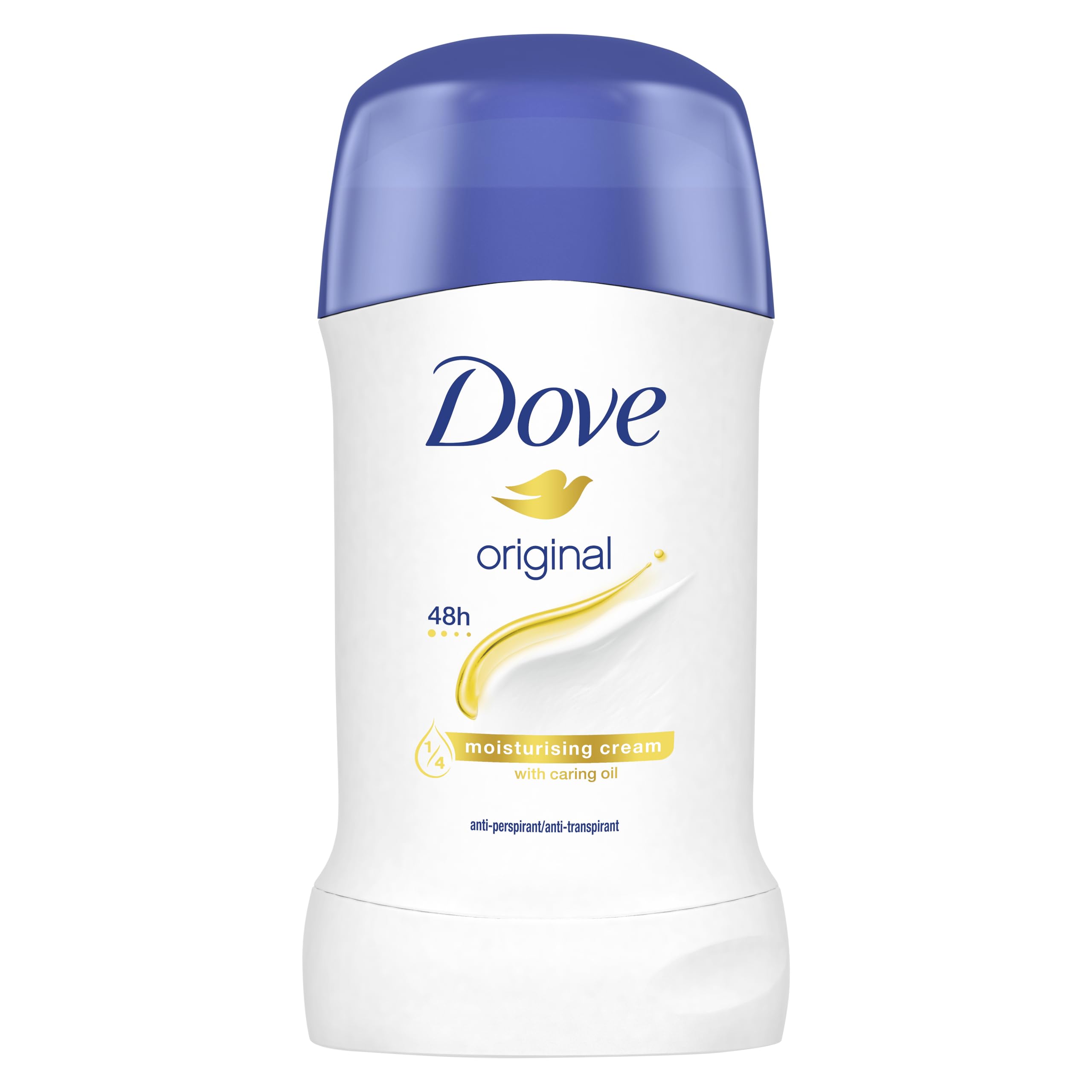 Dove Original Anti-Perspirant Deodorant ¼ moisturising cream with 100% natural caring oil Stick for 48-hour odour protection 40 ml