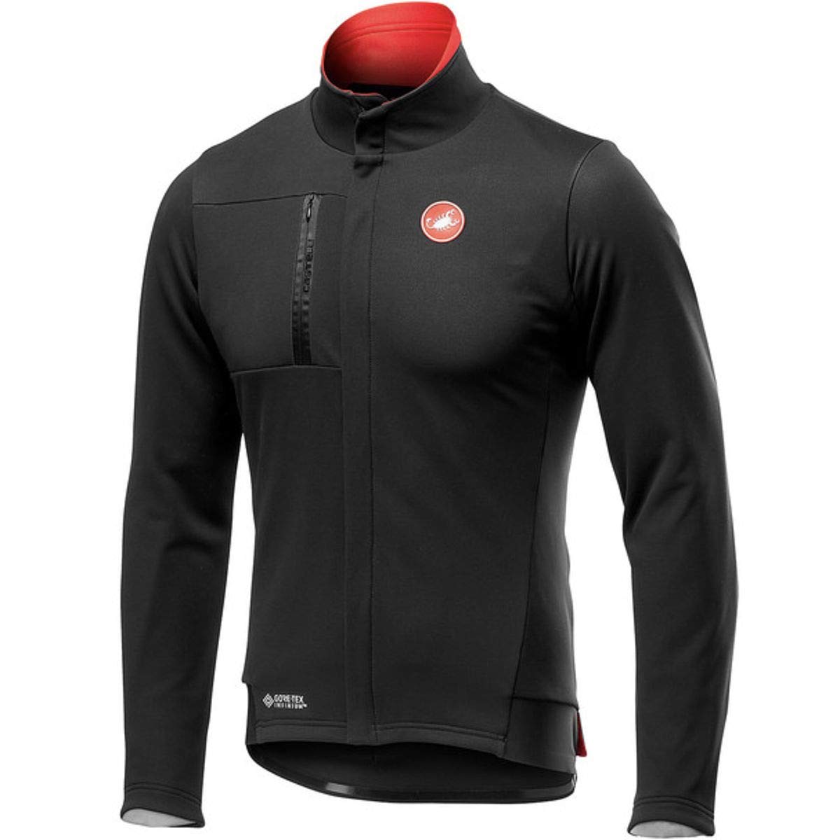 CASTELLI Double Espresso Jacket Men's Sports Jacket, mens, Sports Jacket, 4519559, Light Black, L
